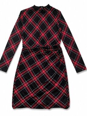 Clover and Sloane: New , Tag On Red Plaid Dress